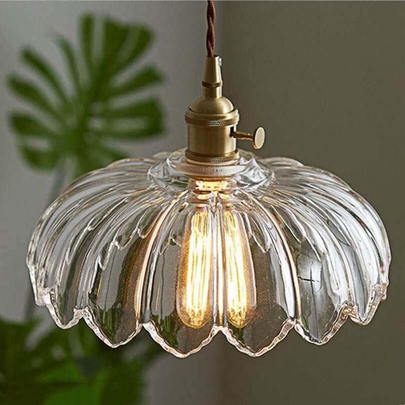 Szklana Lampa Wisząca - Romantyczna Atmosfera