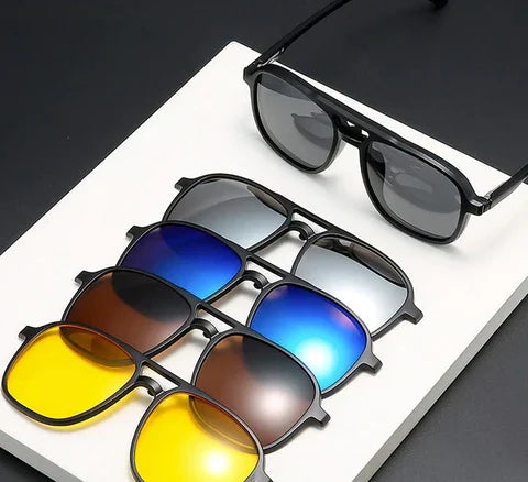 FlexView 6-w-1 | Okulary przeciwsłoneczne z wymiennymi soczewkami (promocja 1+1 gratis)