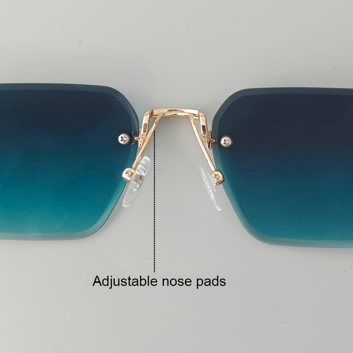 Bezramkowe kwadratowe okulary męskie – elegancja i komfort w jednym