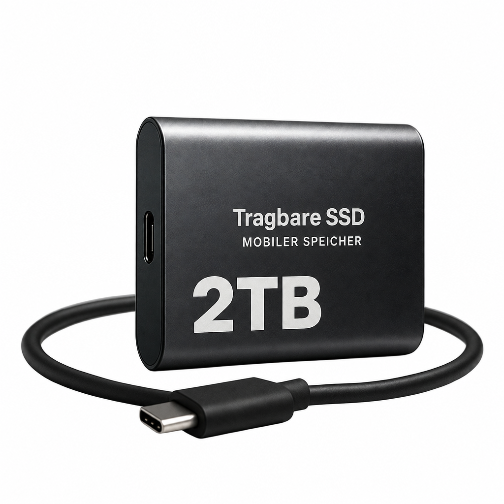 Przenośny szybki dysk SSD, USB-C 1050 MB/s (2 TB)