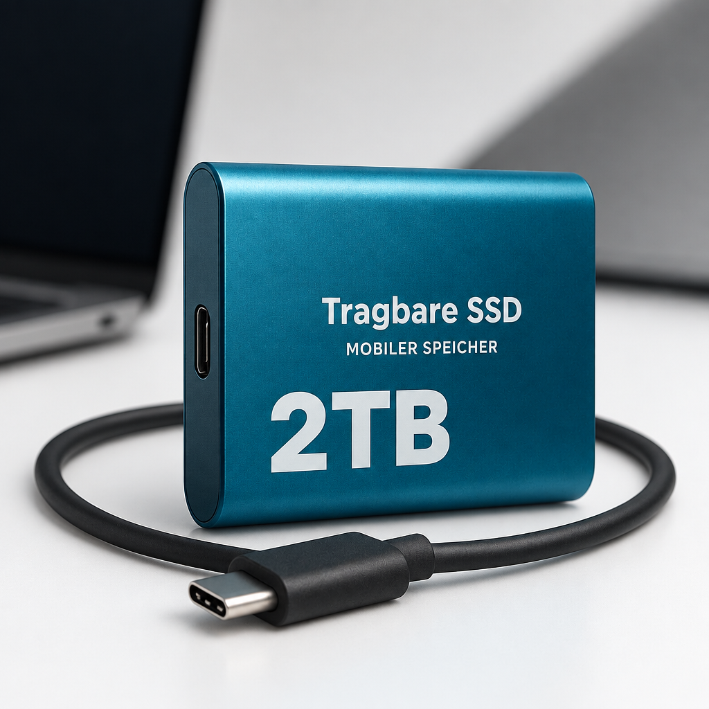 Przenośny szybki dysk SSD, USB-C 1050 MB/s (2 TB)