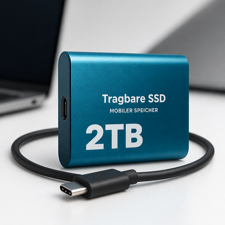 Przenośny szybki dysk SSD, USB-C 1050 MB/s (2 TB)