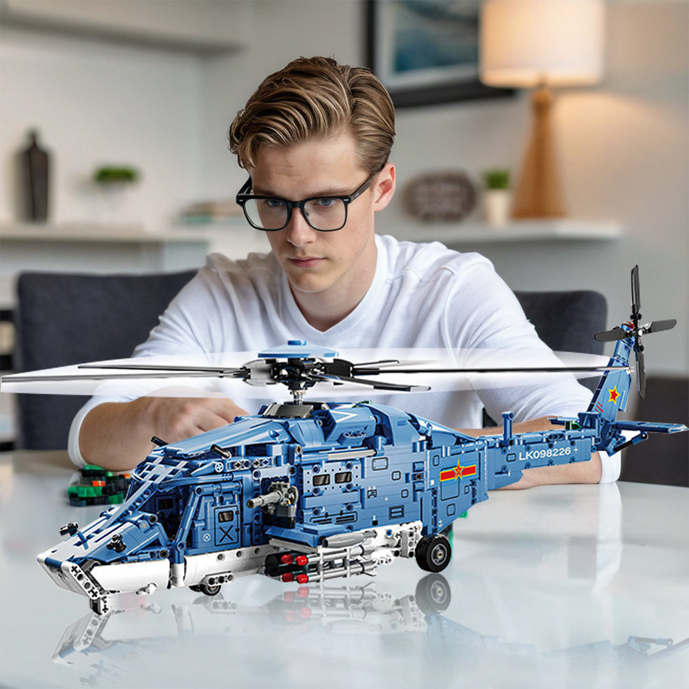 Szczegółowy zestaw konstrukcyjny Helikopter – Techniczny i realistyczny
