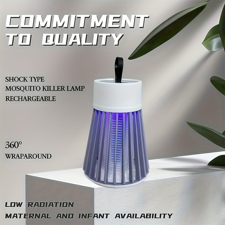Ładowana przez USB lampa owadobójcza – cicha i wygodna do użytku wewnętrznego i na biurko