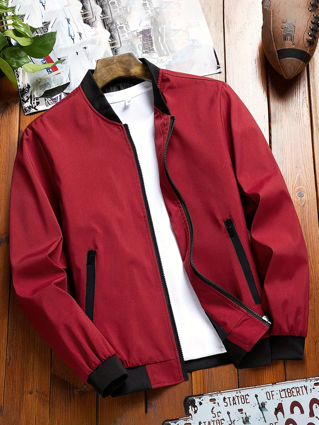 Lekki płaszcz typu bomber