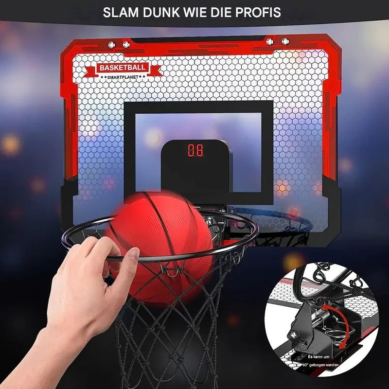 Mini kosz do koszykówki z elektroniczną tablicą wyników – BouncePro