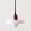 Lampa wisząca w stylu Bauhaus z kolorowego szkła