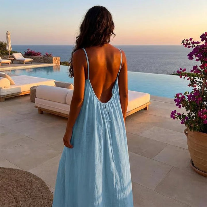 CalmMuse – Przewiewna Sukienka Lounge Cami