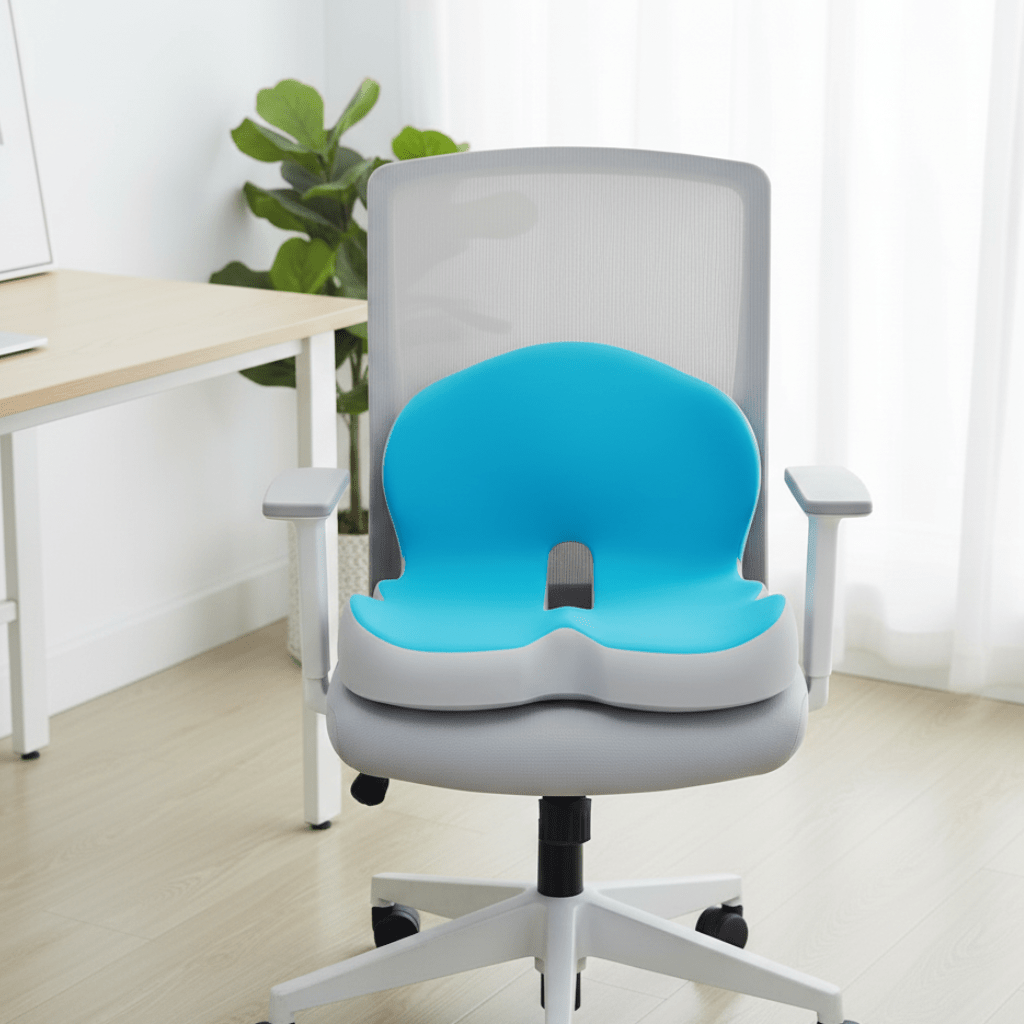 ERGOREST – Ergonomiczna Poduszka Lędźwiowa do Krzeseł Biurowych i Samochodowych