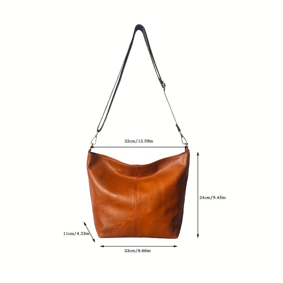 Pojemna geometryczna torba – torba na ramię o dużej pojemności w stylu retro