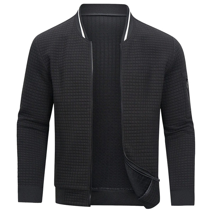 Bluza męska pikowana z zamkiem