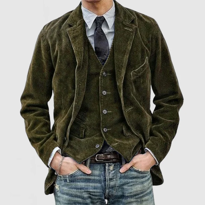 Męski Vintage Blazer – Klasyczny Styl z Nowoczesnym Urokiem