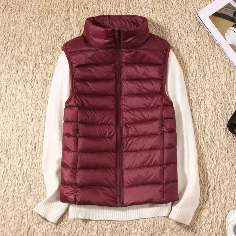 Wiatroodporny Kobiecy Bodywarmer z Zipperem