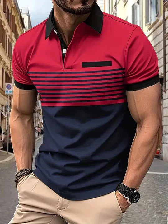Dobrze Dopasowana Męska Polo Bezwysiłkowy Styl i Komfort na Każdą Okazję