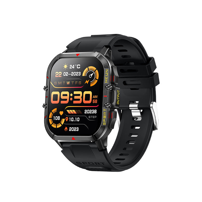 Wodoodporny smartwatch z pomiarem ciśnienia krwi, saturacji krwi i snu