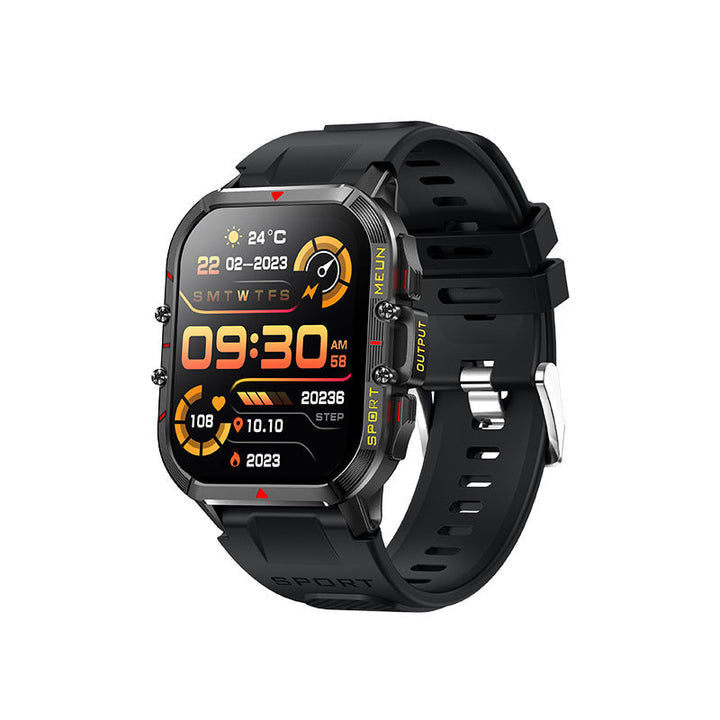 Wodoodporny smartwatch z pomiarem ciśnienia krwi, saturacji krwi i snu