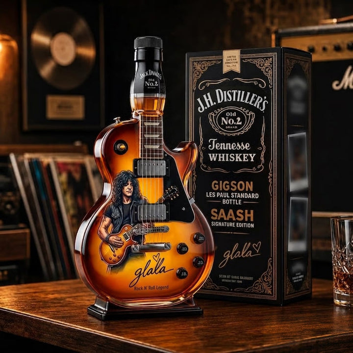 RockSpirit – Figurka gitary vintage sunburst do dekoracji butelki