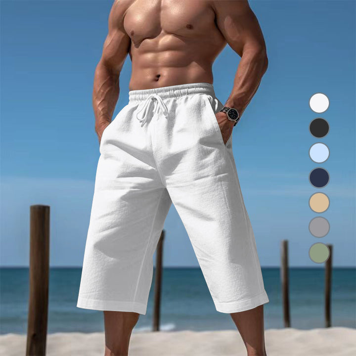 Breathable Capri Pants Mens Fashionable Casual Breathable Shorts