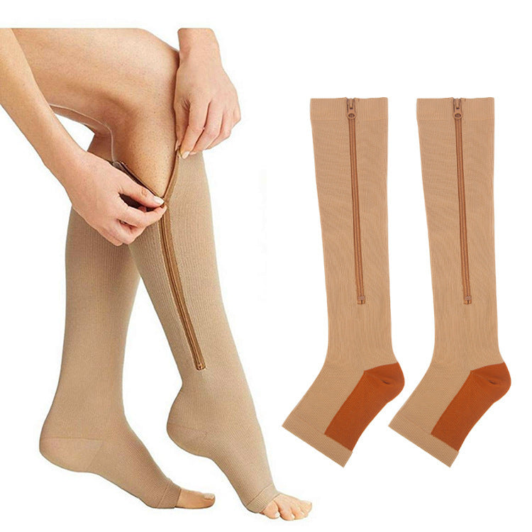 Women's Calf-Length Outdoor Fitness Running Compression Socks
