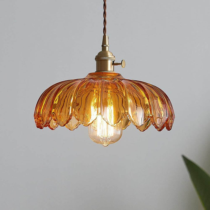 Szklana Lampa Wisząca - Romantyczna Atmosfera