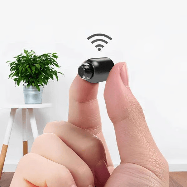 Mini kamera bezpieczeństwa WiFi 1080P HD – nagrywa obraz i dźwięk.