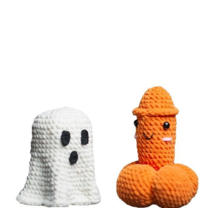 Ręcznie Robione Szydełkowe Ozdoby Halloween Dynia Duch — zdjęcie 5