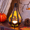 Halloweenowa Latarnia Dynia z Nocnym Światłem