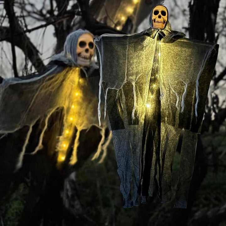 Dekoracje Halloween Horror Wisząca Czaszka Duch Szkielet Rekwizyt Idealny Do Domu Ogrodu Przyjęcia Dekoracje Festiwalowe — zdjęcie 3