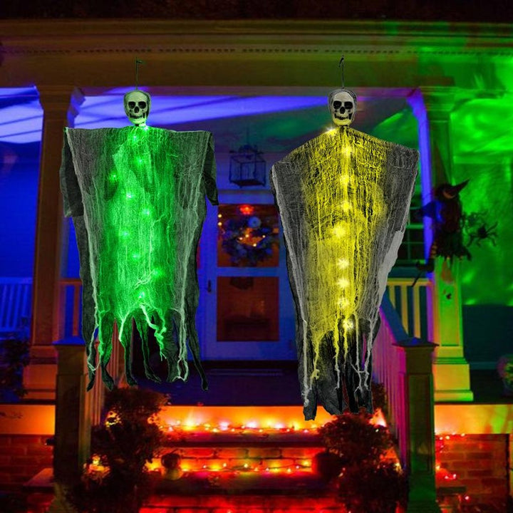 Dekoracje Halloween Horror Wisząca Czaszka Duch Szkielet Rekwizyt Idealny Do Domu Ogrodu Przyjęcia Dekoracje Festiwalowe — zdjęcie 4