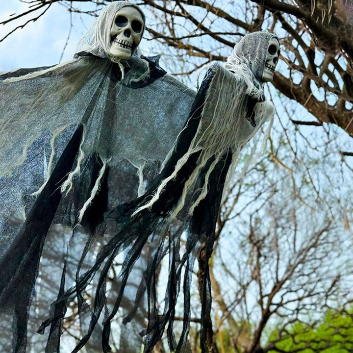 Dekoracje Halloween Horror Wisząca Czaszka Duch Szkielet Rekwizyt Idealny Do Domu Ogrodu Przyjęcia Dekoracje Festiwalowe — zdjęcie 5