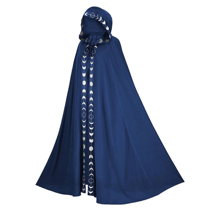 Peleryna z kapturem średniowieczna renesansowa 5-kolorowa peleryna Halloween cosplay kostium teatralny, peleryna z kapturem średniowieczna renesansowa 5-kolorowa peleryna Halloween cosplay kostium teatralny, poliestrowa peleryna damska — zdjęcie 6