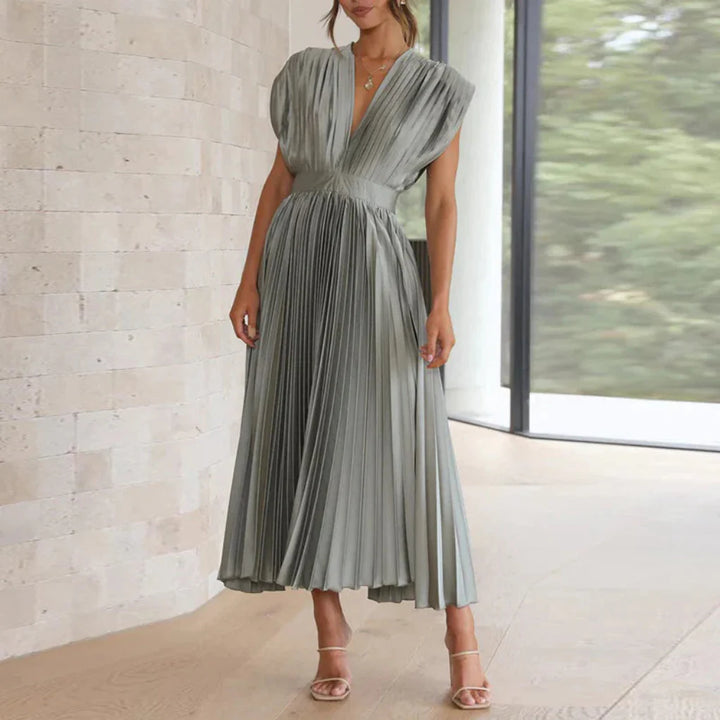 Nowoczesna Sukienka V-Neck Bez Rękawów dla Kobiet – Chic Styl Dzień do Wieczora