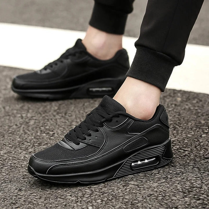 Białe Skórzane Sneakersy Męskie z Wysoką Podeszwą | Nowoczesny Styl Miejski