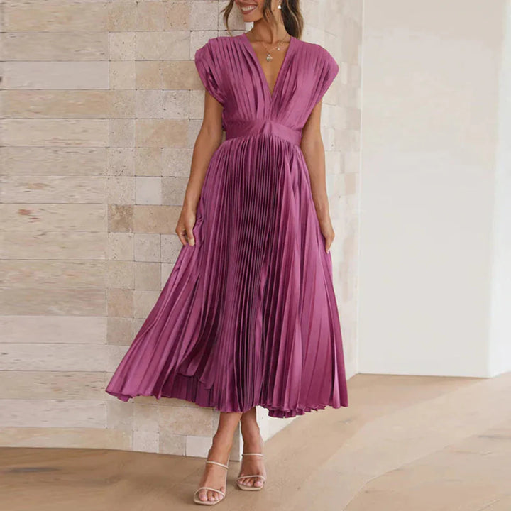 Nowoczesna Sukienka V-Neck Bez Rękawów dla Kobiet – Chic Styl Dzień do Wieczora