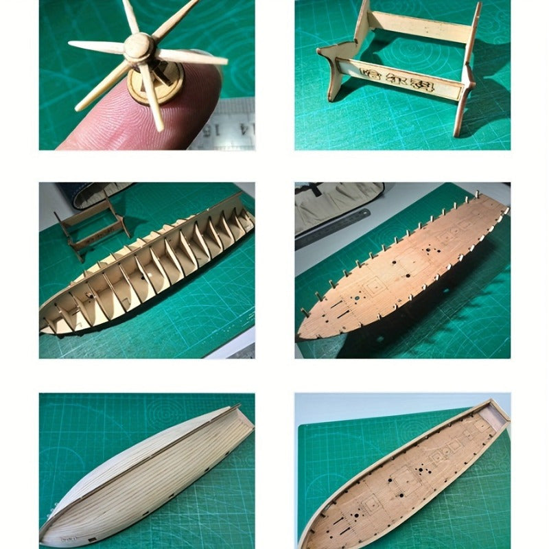 Klasyczny drewniany model żaglowca – szczegółowe puzzle 3D dla miłośników statków