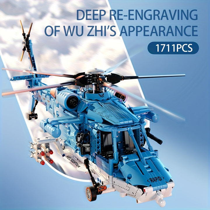 Szczegółowy zestaw konstrukcyjny Helikopter – Techniczny i realistyczny