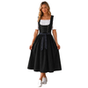 Damska dirndl midi ze sznurowanym gorsetem