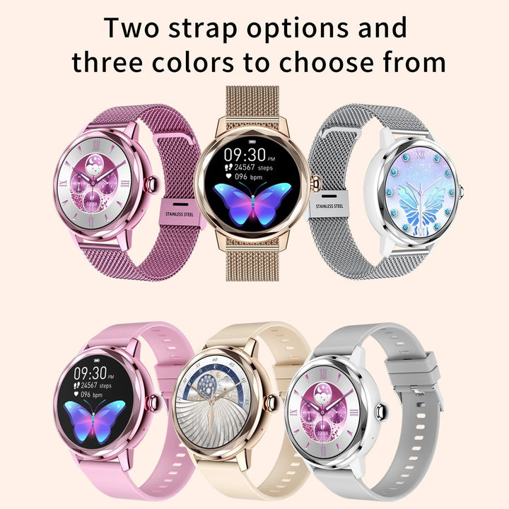 Smartwatch damski Smart Gold – luksusowy zegarek sportowy ze stali nierdzewnej