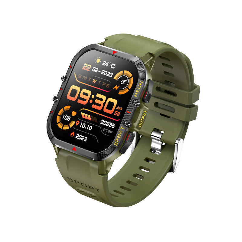 Wodoodporny smartwatch z pomiarem ciśnienia krwi, saturacji krwi i snu