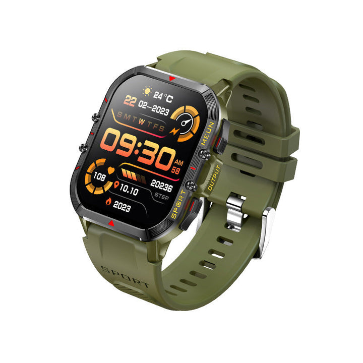 Wodoodporny smartwatch z pomiarem ciśnienia krwi, saturacji krwi i snu