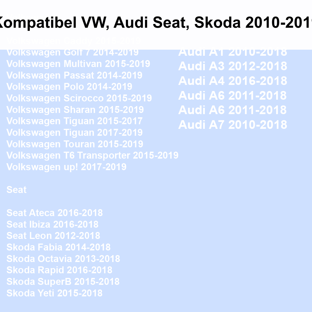 MQB - przejściówka ISO - radio samochodowe z Androidem - samochód Volkswagen