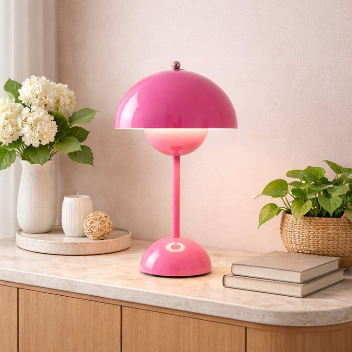 Designerska lampa stołowa | Lampa stołowa LED | Lampka nocna | Ściemnialna i bezprzewodowa | Lumora