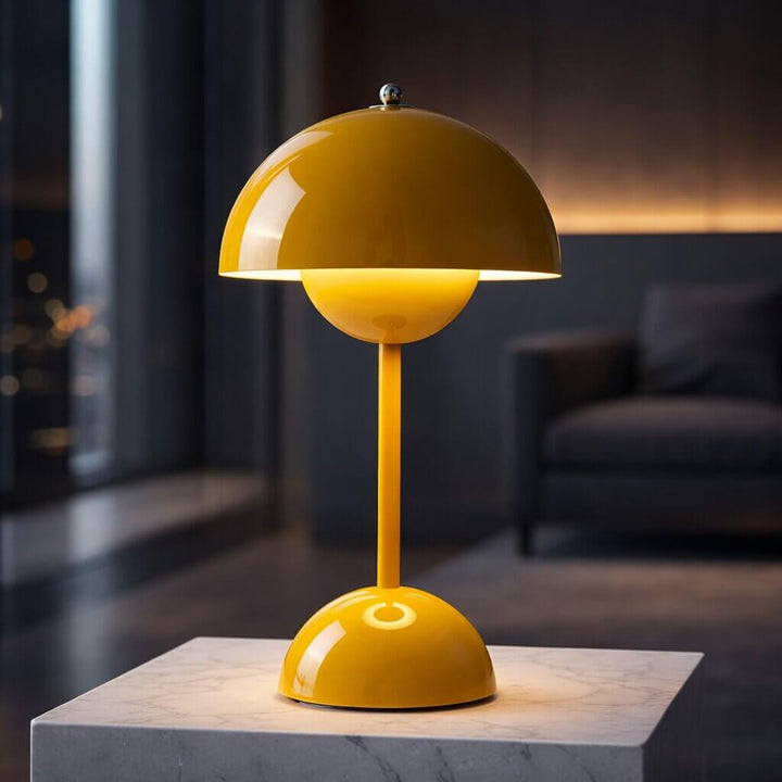 Designerska lampa stołowa | Lampa stołowa LED | Lampka nocna | Ściemnialna i bezprzewodowa | Lumora
