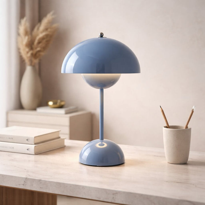 Designerska lampa stołowa | Lampa stołowa LED | Lampka nocna | Ściemnialna i bezprzewodowa | Lumora