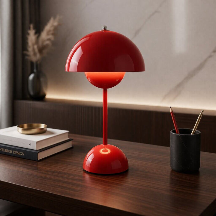 Designerska lampa stołowa | Lampa stołowa LED | Lampka nocna | Ściemnialna i bezprzewodowa | Lumora