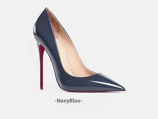 Damskie buty na szpilce – ostry czubek i lakierowana skóra, różne kolory