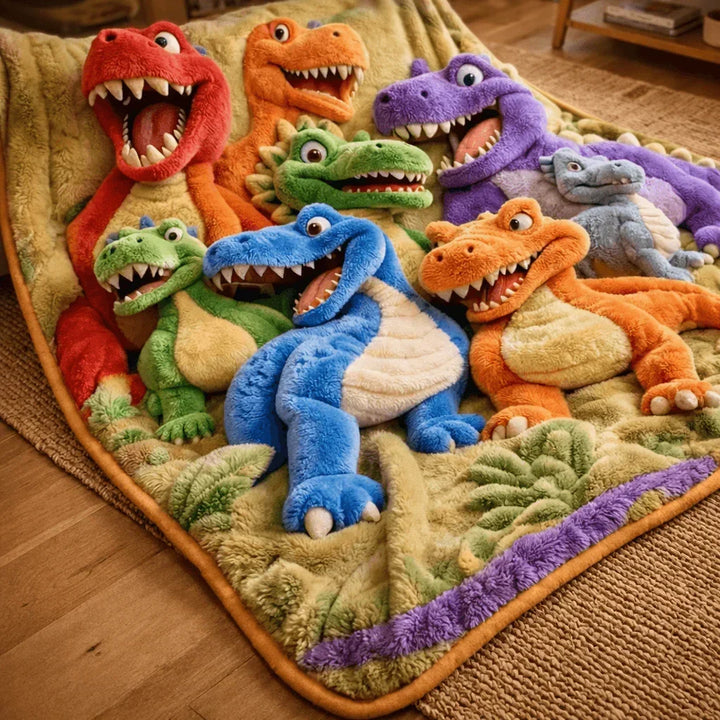 Koc Dino Dream – ultra przytulny i zabawny komfort