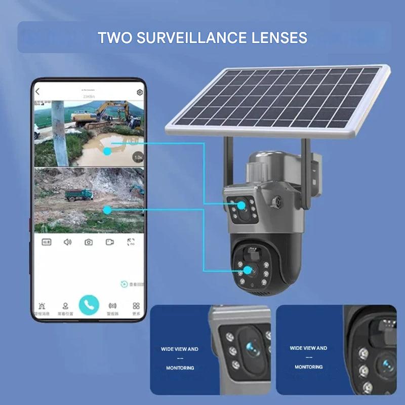 Bezprzewodowa kamera bezpieczeństwa 4K z panelem solarnym – DualGuard 4K