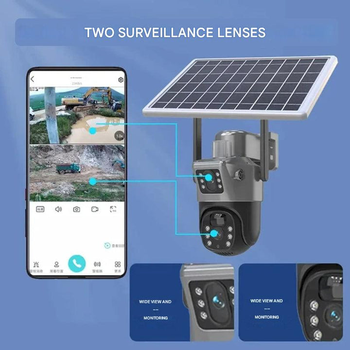 Bezprzewodowa kamera bezpieczeństwa 4K z panelem solarnym – DualGuard 4K