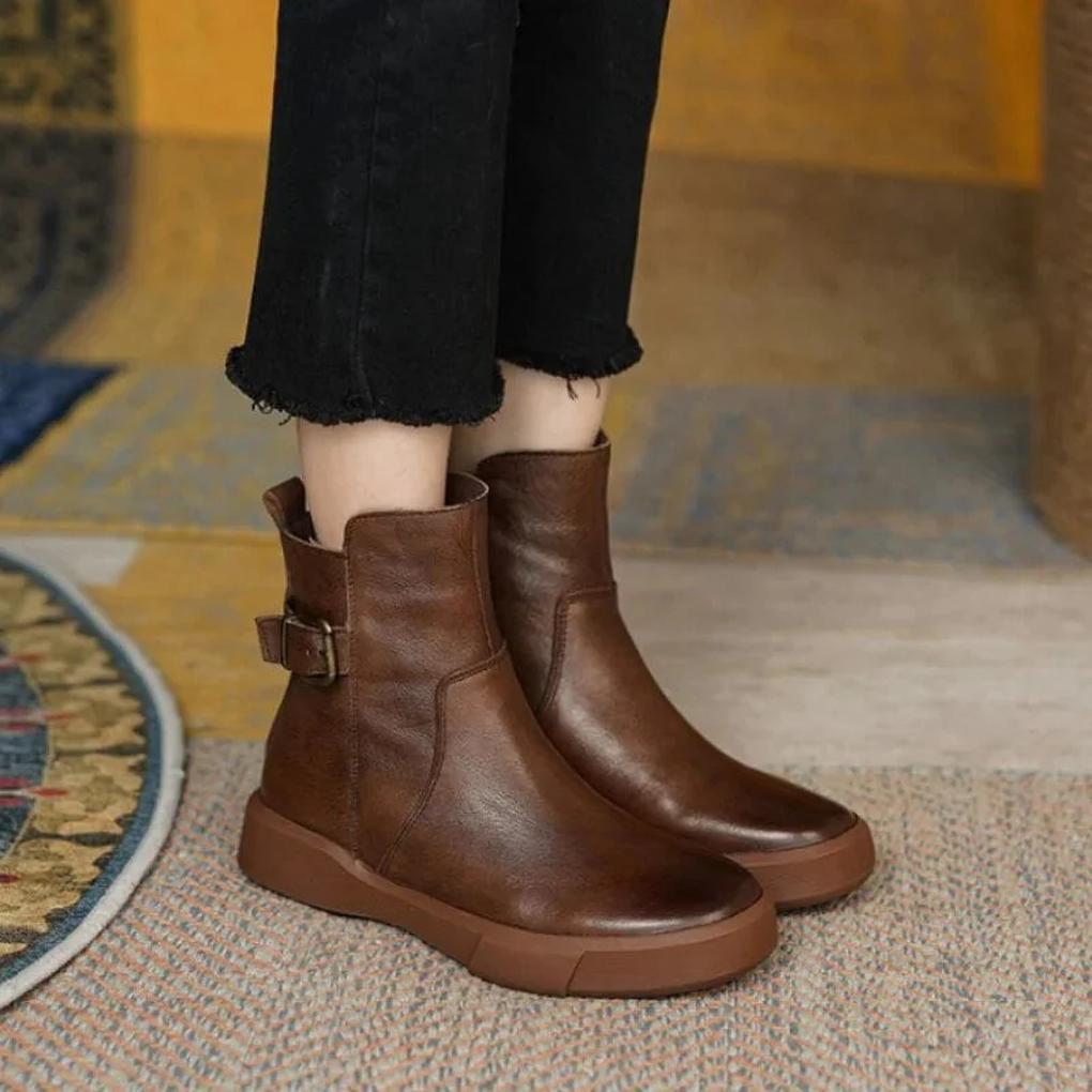 Vintage Botki Ankle – Retro Styl z Nowoczesnym Akcentem